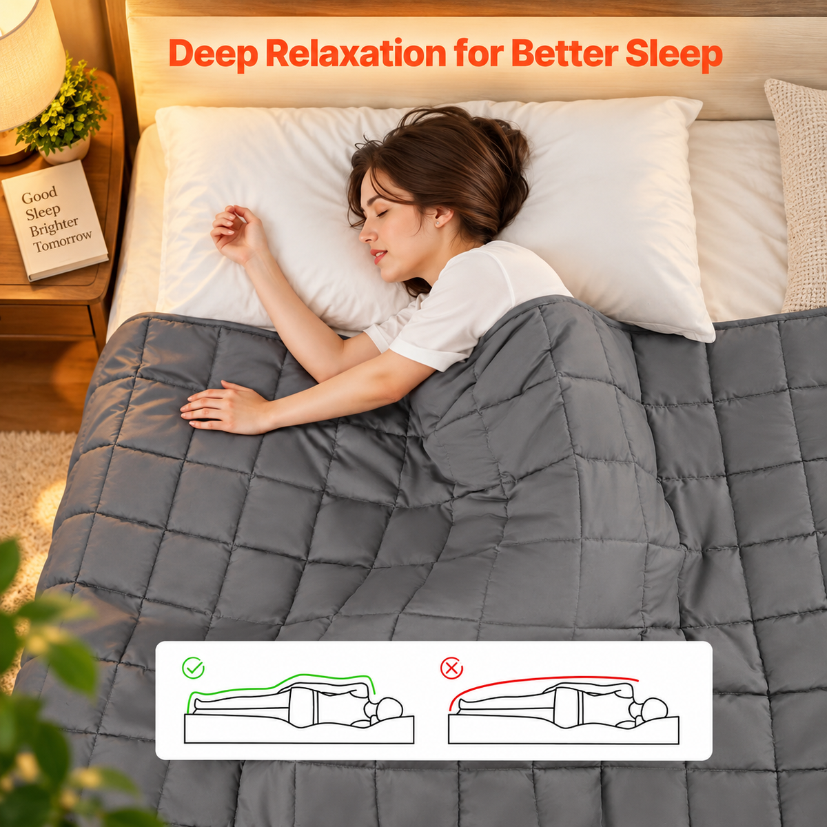 20 lb King Size Weighted Blanket – Cooling Breathable Glass Bead Design