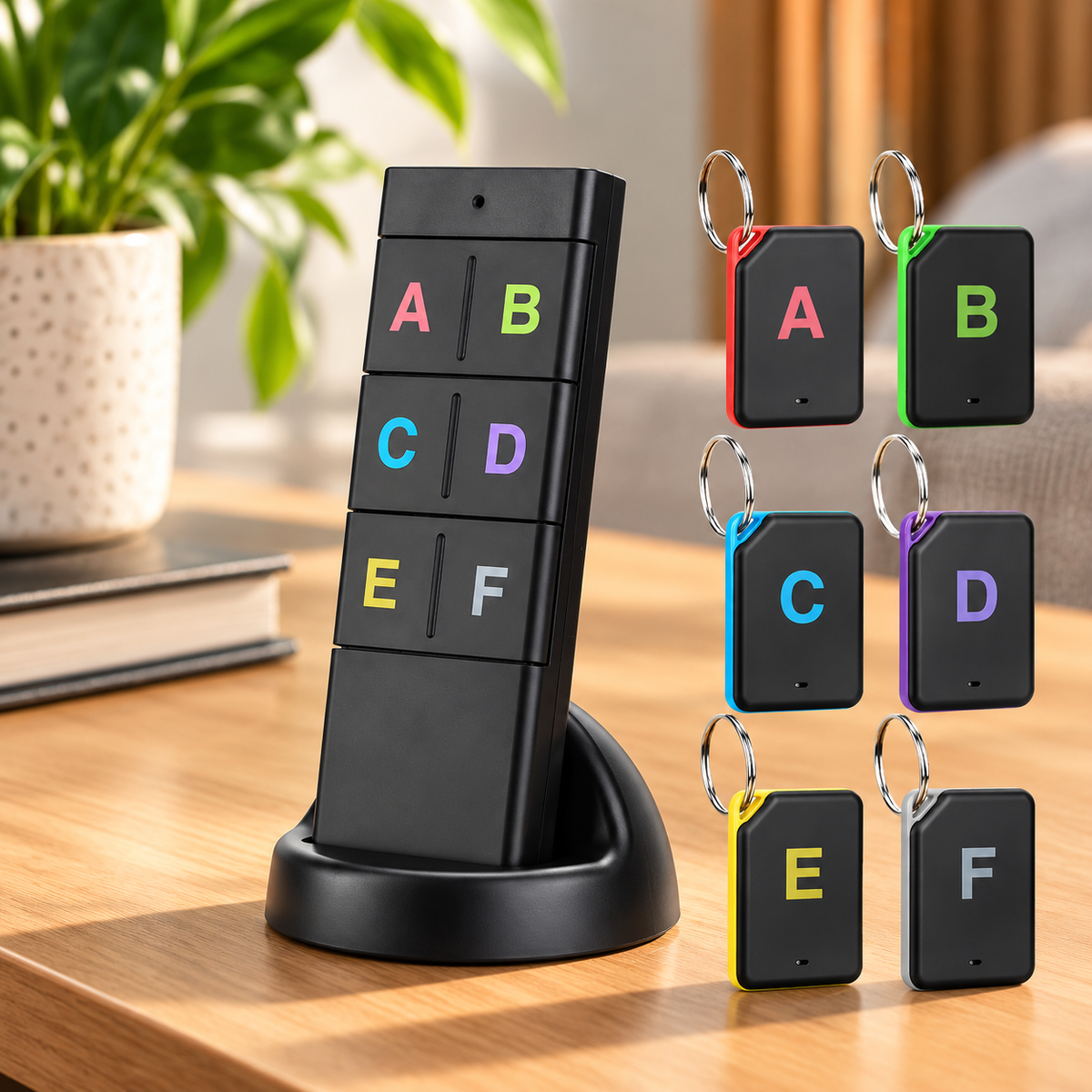 Wireless Key Finder – 6-Receiver RF Item Locator
