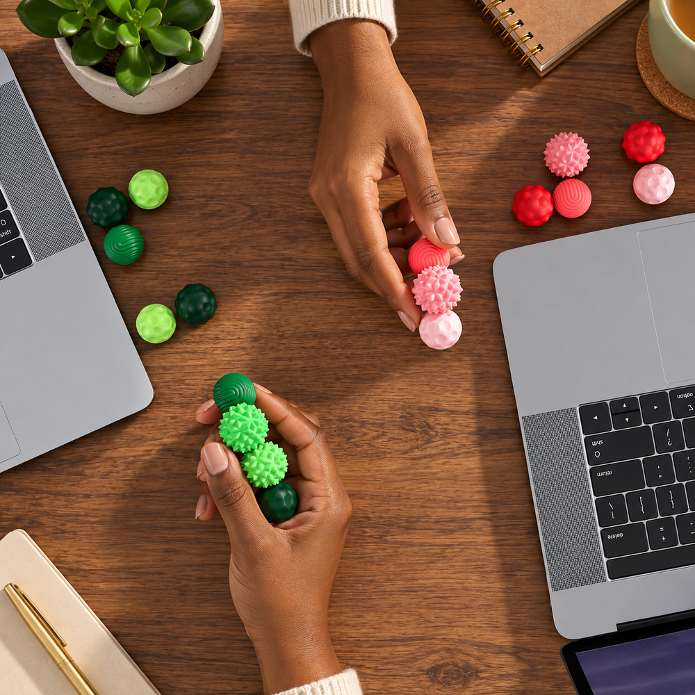 Magnetic Sensory Massage Ball Set – Soft Silicone Touch & Relaxation Balls