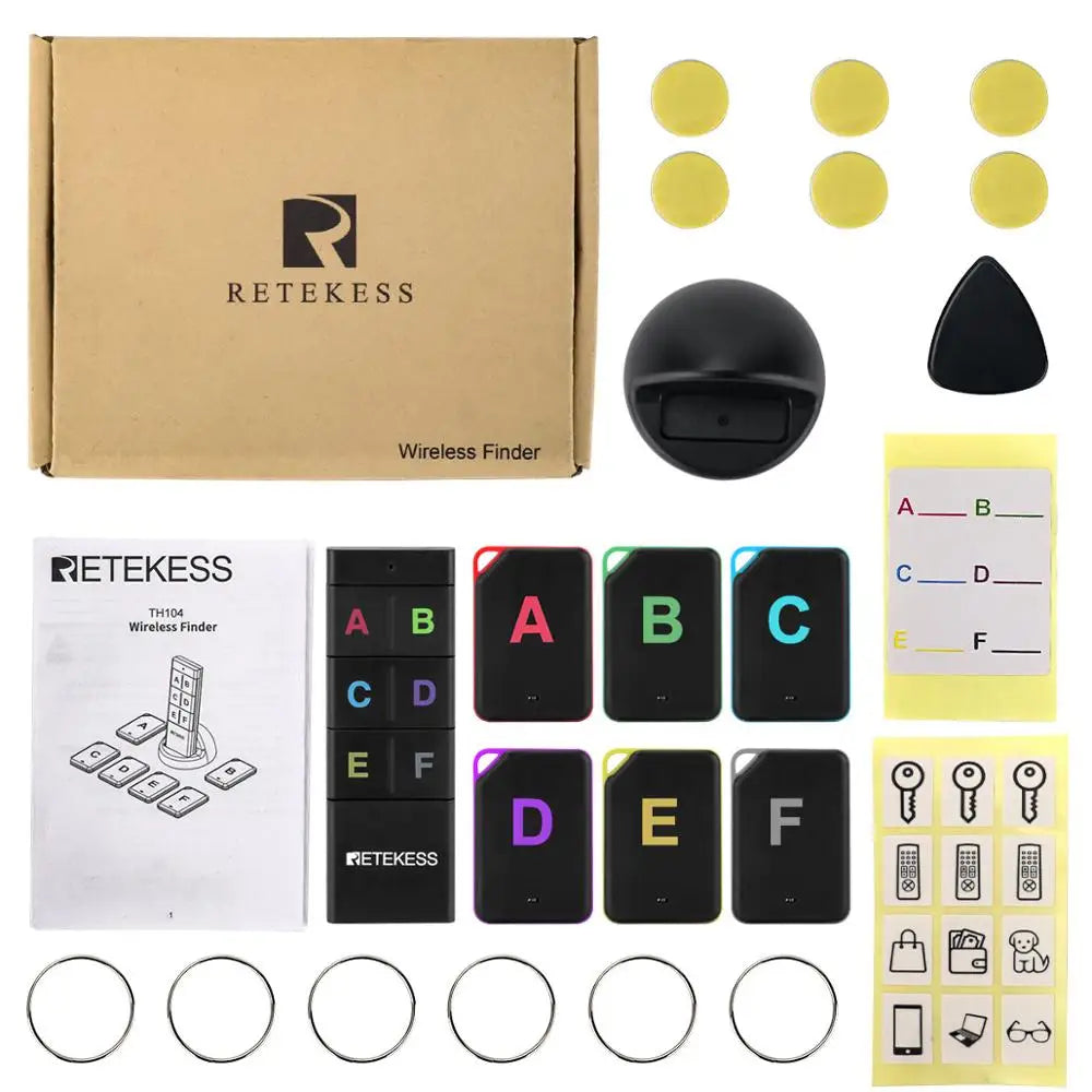 Wireless Key Finder – 6-Receiver RF Item Locator