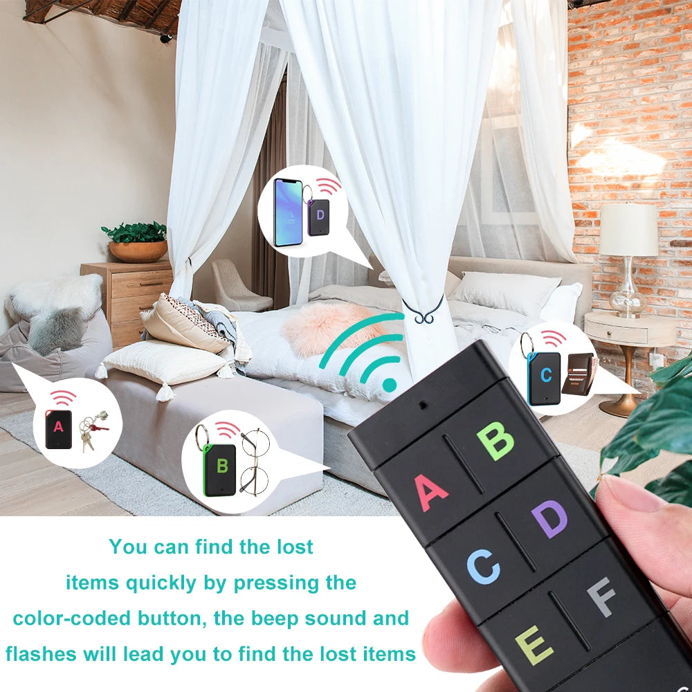 Wireless Key Finder – 6-Receiver RF Item Locator
