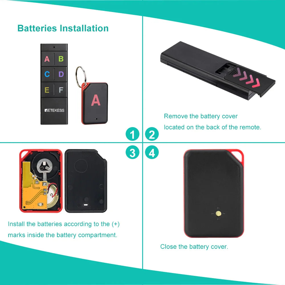 Wireless Key Finder – 6-Receiver RF Item Locator
