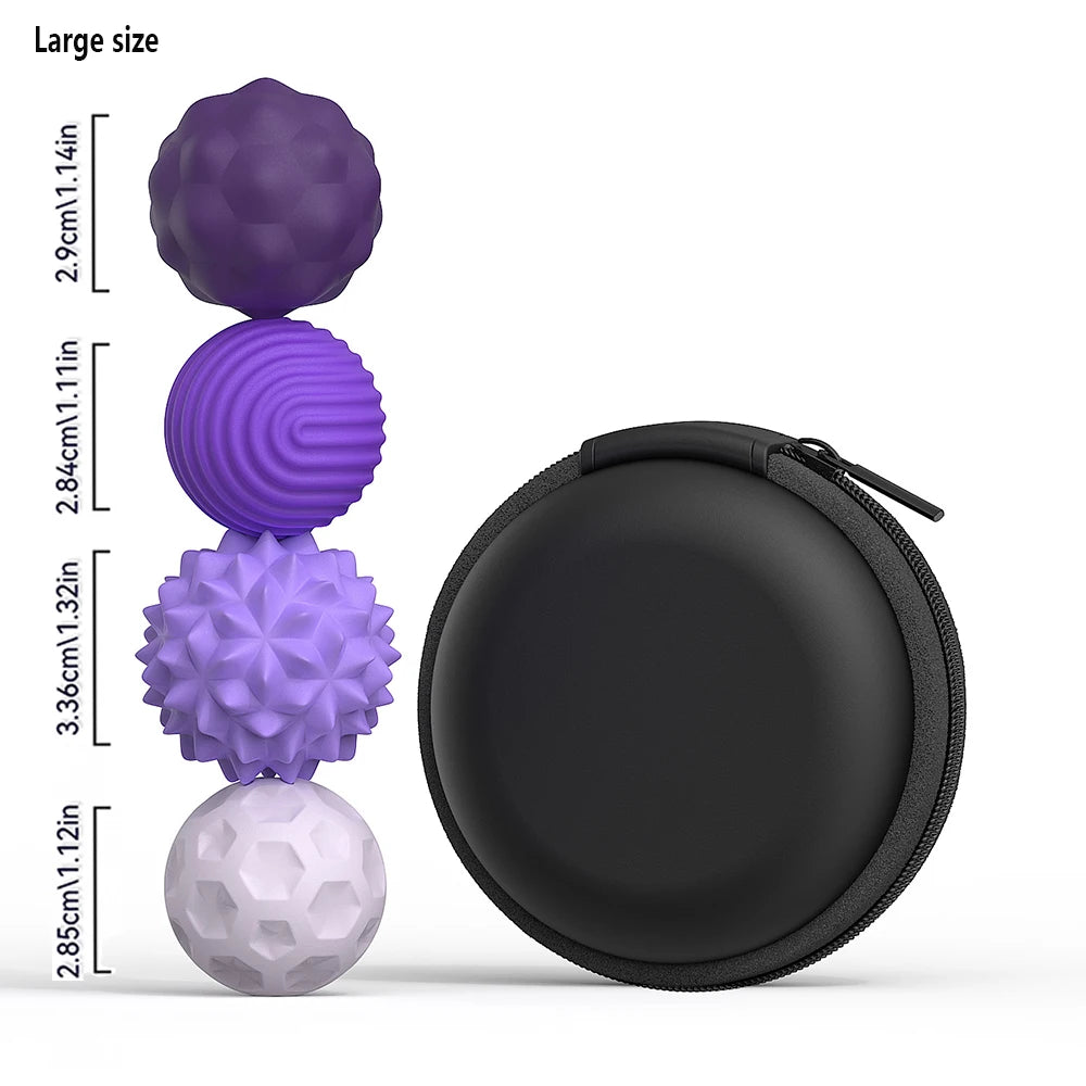 Magnetic Sensory Massage Ball Set – Soft Silicone Touch & Relaxation Balls