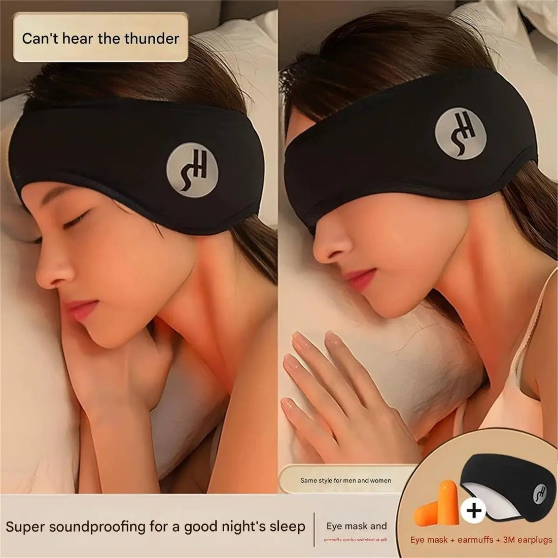 Noise-Reducing Plush Earmuffs – Warm Sensory Comfort Ear Covers for Adults
