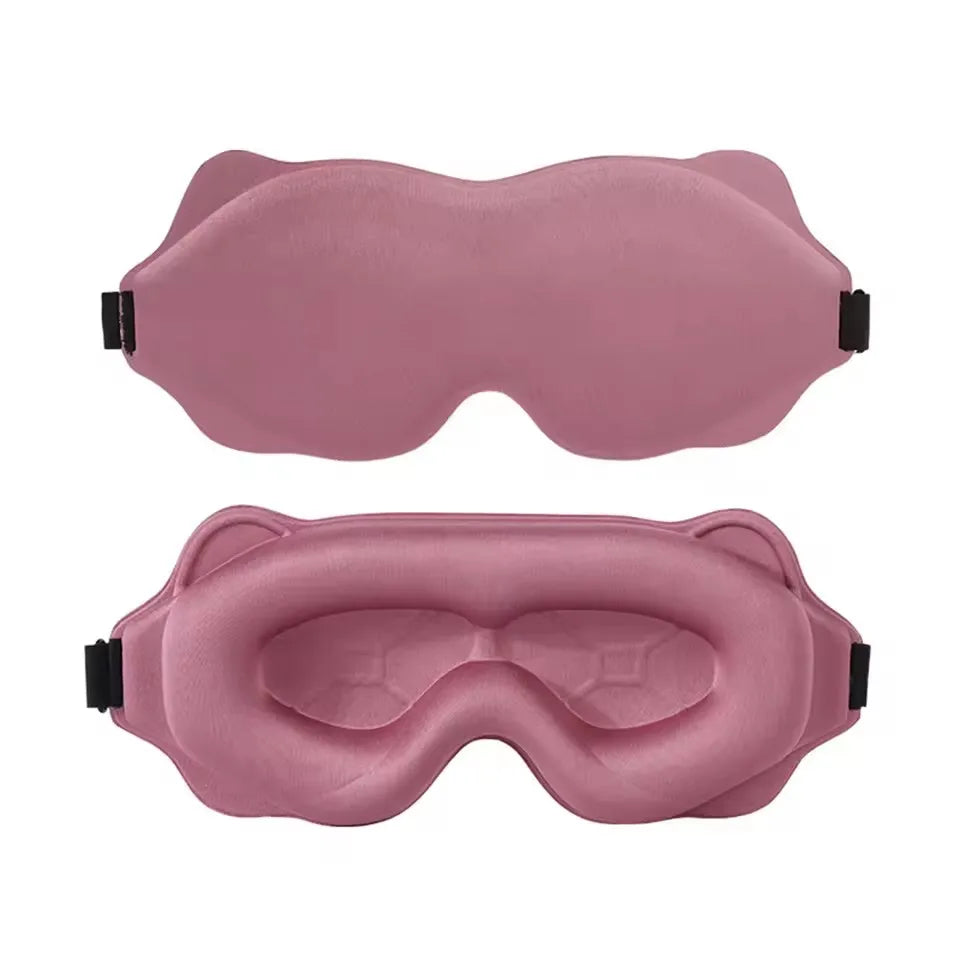 3D Contoured Blackout Sleep Mask – Light-Blocking Eye Mask for Comfortable Rest