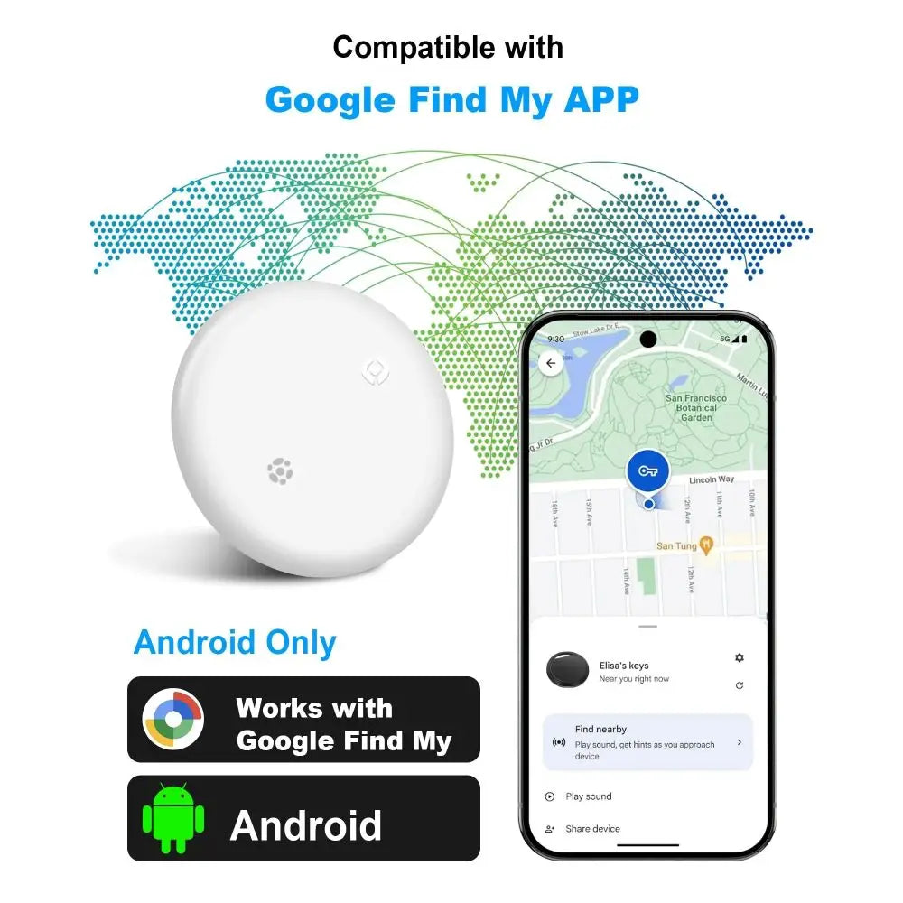 Google Find Hub Smart Tracker – Android Anti-Lost Key, Wallet & Bag Finder