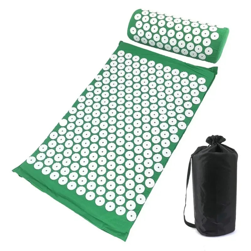 Acupressure Mat & Pillow Set – Full Body Relaxation & Massage Cushion