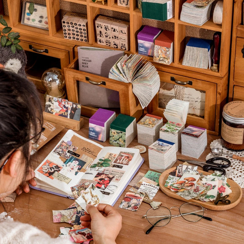 400-Piece Vintage Scrapbooking & Junk Journal Craft Set