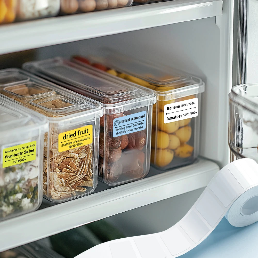 Niimbot B1/B21 Wireless Bluetooth Label Maker With Freezer Label for Kitchen Refrigerator Food Storage