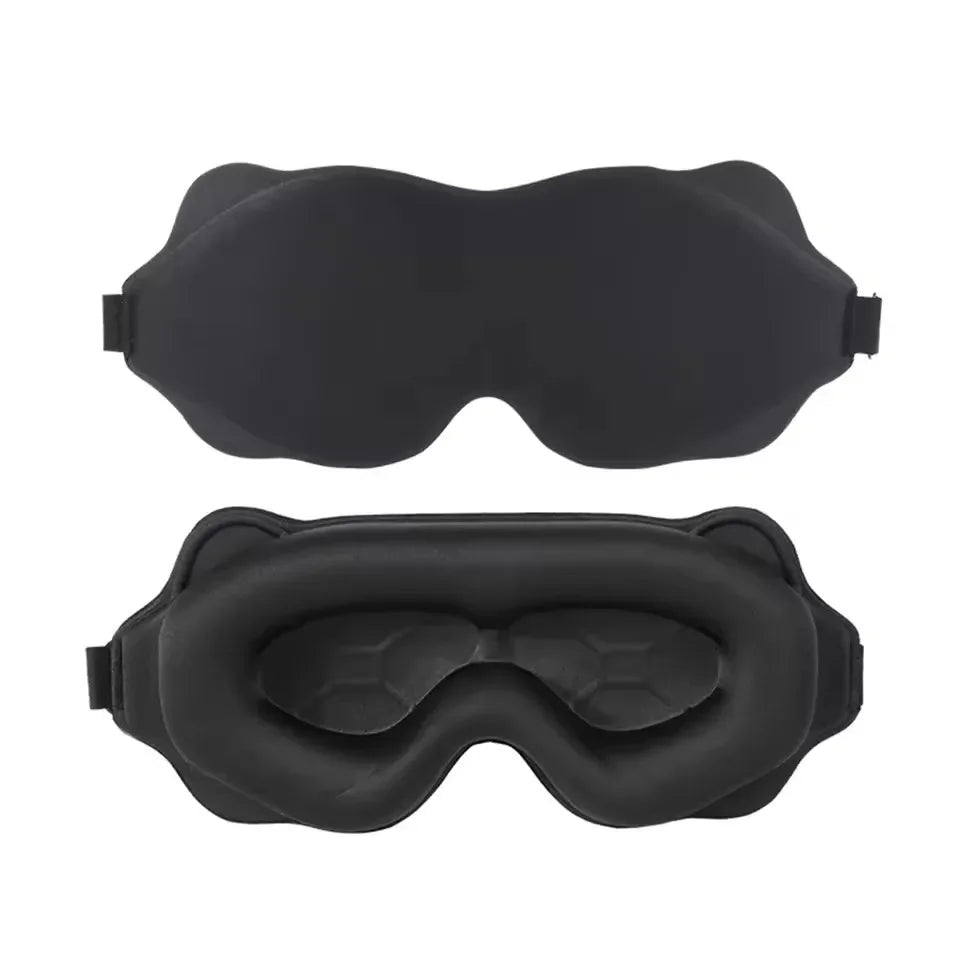 3D Contoured Blackout Sleep Mask – Light-Blocking Eye Mask for Comfortable Rest