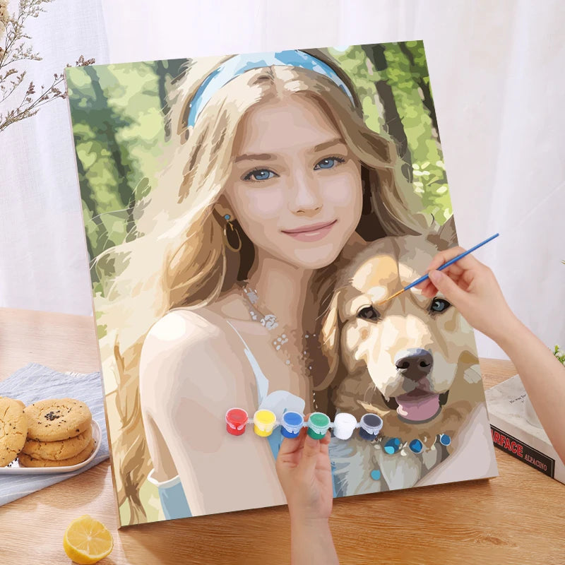 Custom Paint by Numbers Kit – Personalized Photo Canvas for Adults