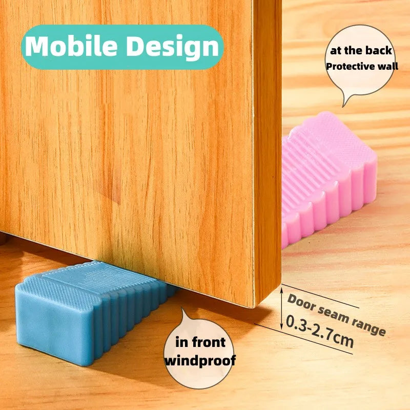 Silicone Door Stopper Wedge – Anti-Collision Door Safety Block