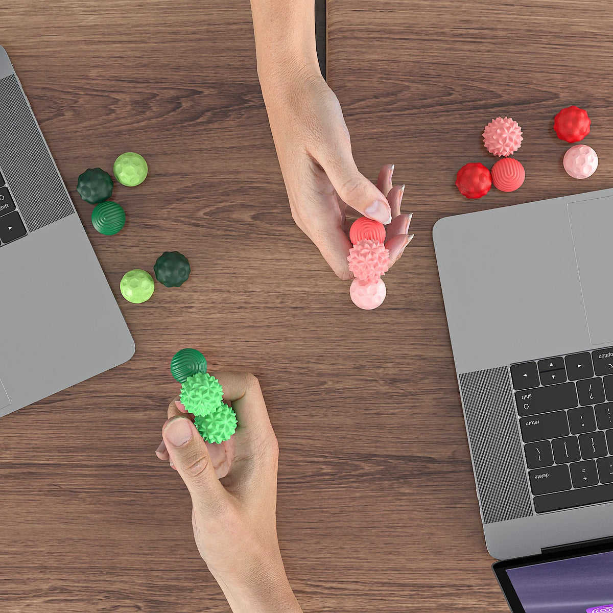 Magnetic Sensory Massage Ball Set – Soft Silicone Touch & Relaxation Balls
