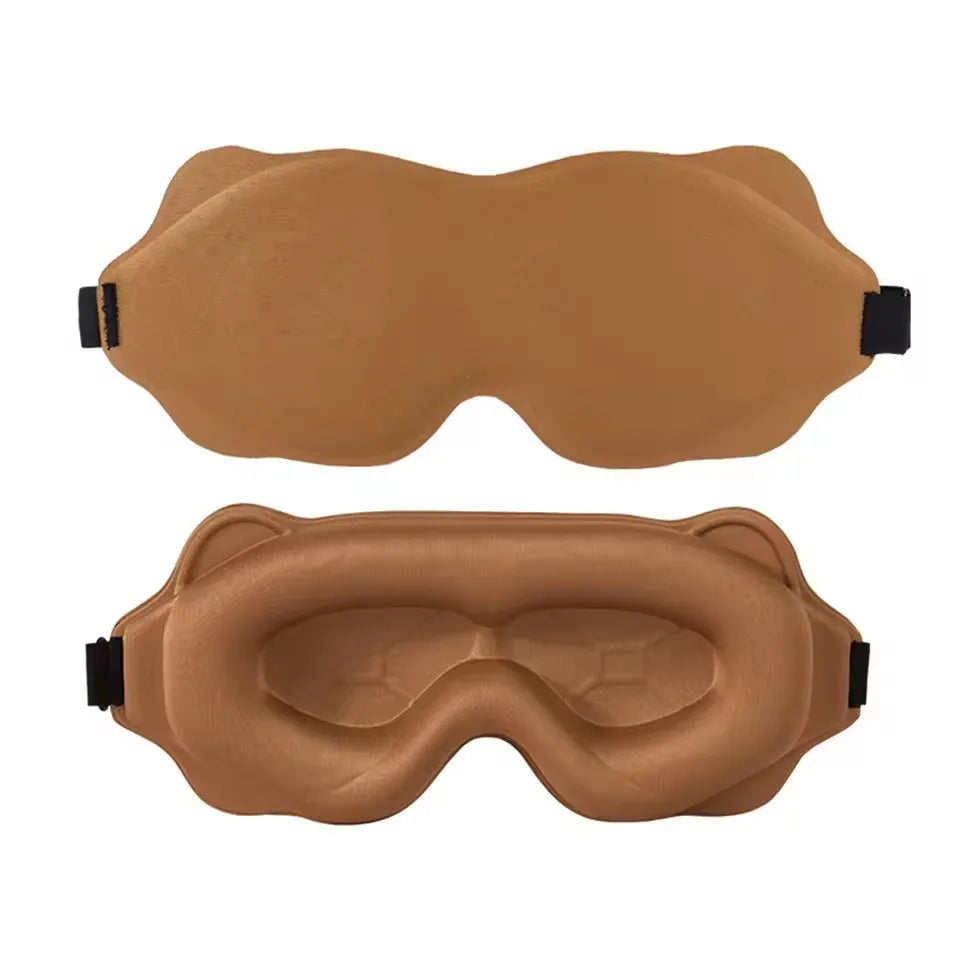 3D Contoured Blackout Sleep Mask – Light-Blocking Eye Mask for Comfortable Rest