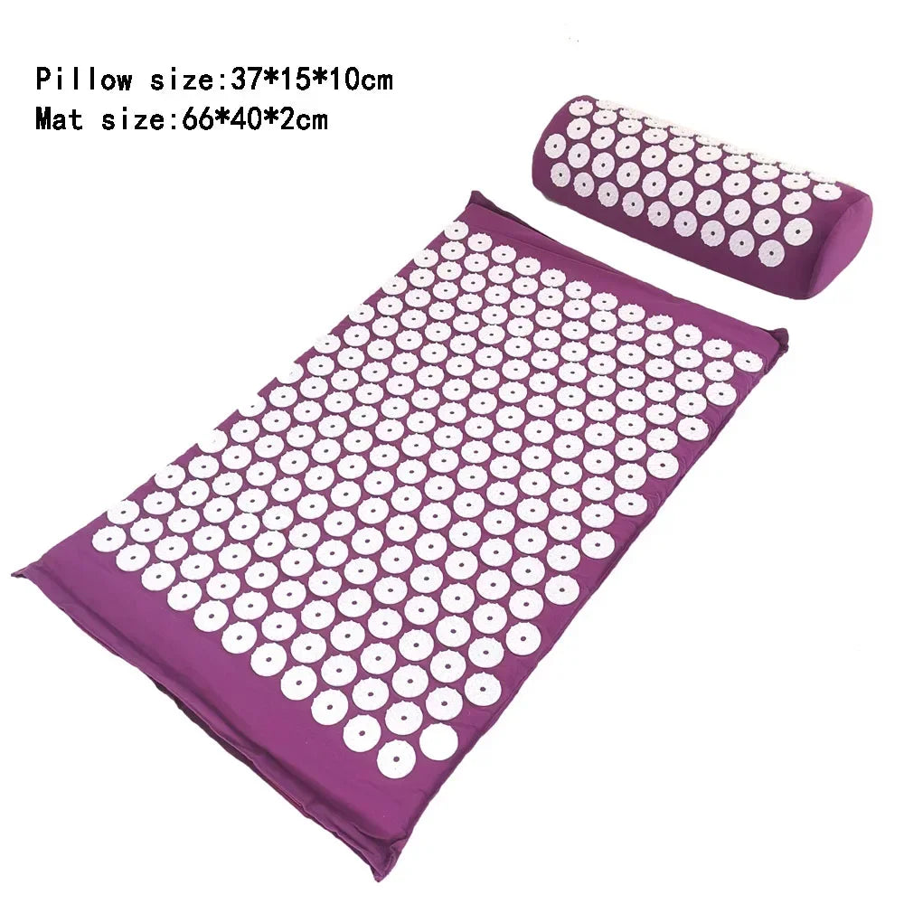 Acupressure Mat & Pillow Set – Full Body Relaxation & Massage Cushion