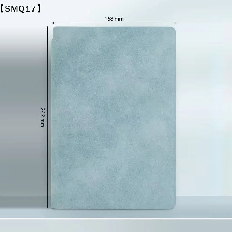 1Pc Reusable Whiteboard Notebook Set With Whiteboard Pen Erasing Cloth Leather Memo Weekly Planner Portable Stylish Office【SMQ】