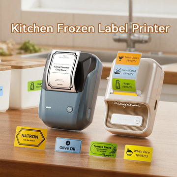 Niimbot B1/B21 Wireless Bluetooth Label Maker With Freezer Label for Kitchen Refrigerator Food Storage