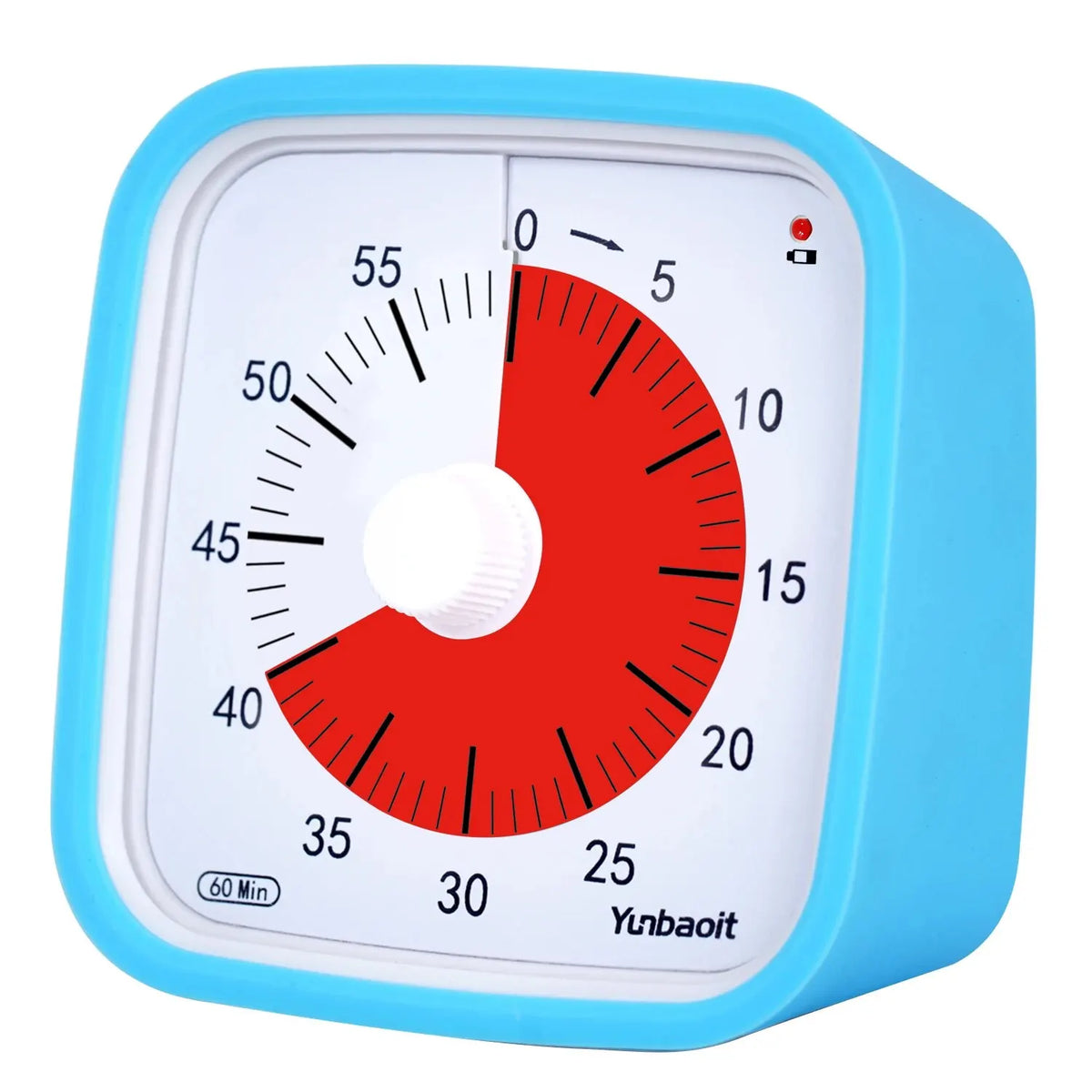 Yunbaoit VT01 Upgraded 60 Minute Visual Timer with Protective Case Silent Countdown Timer for Kids