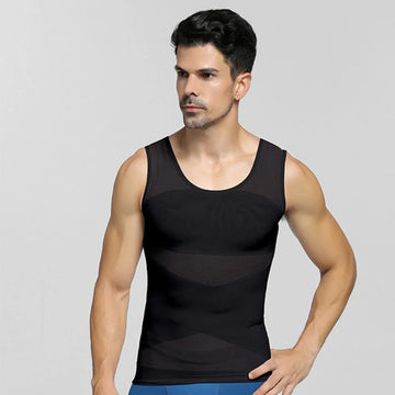 Men’s Compression Shapewear Shirt – Supportive Workout & Everyday Undershirt