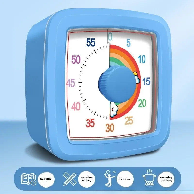 School Visual Timer for Children with Night Light, Digital Stopwatch, Pomodoro Timer for Kitchen and Home Use