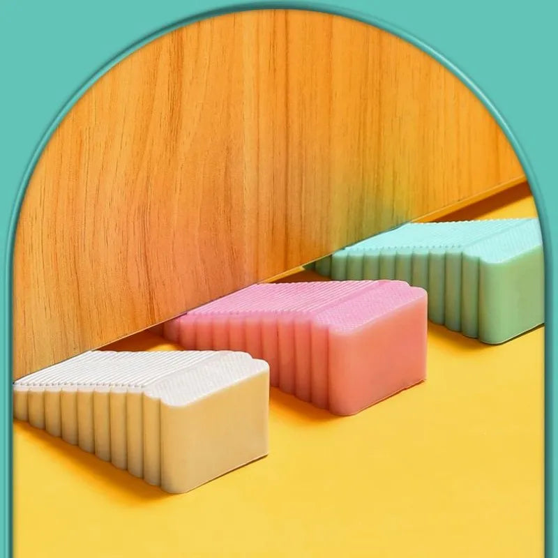 Silicone Door Stopper Wedge – Anti-Collision Door Safety Block