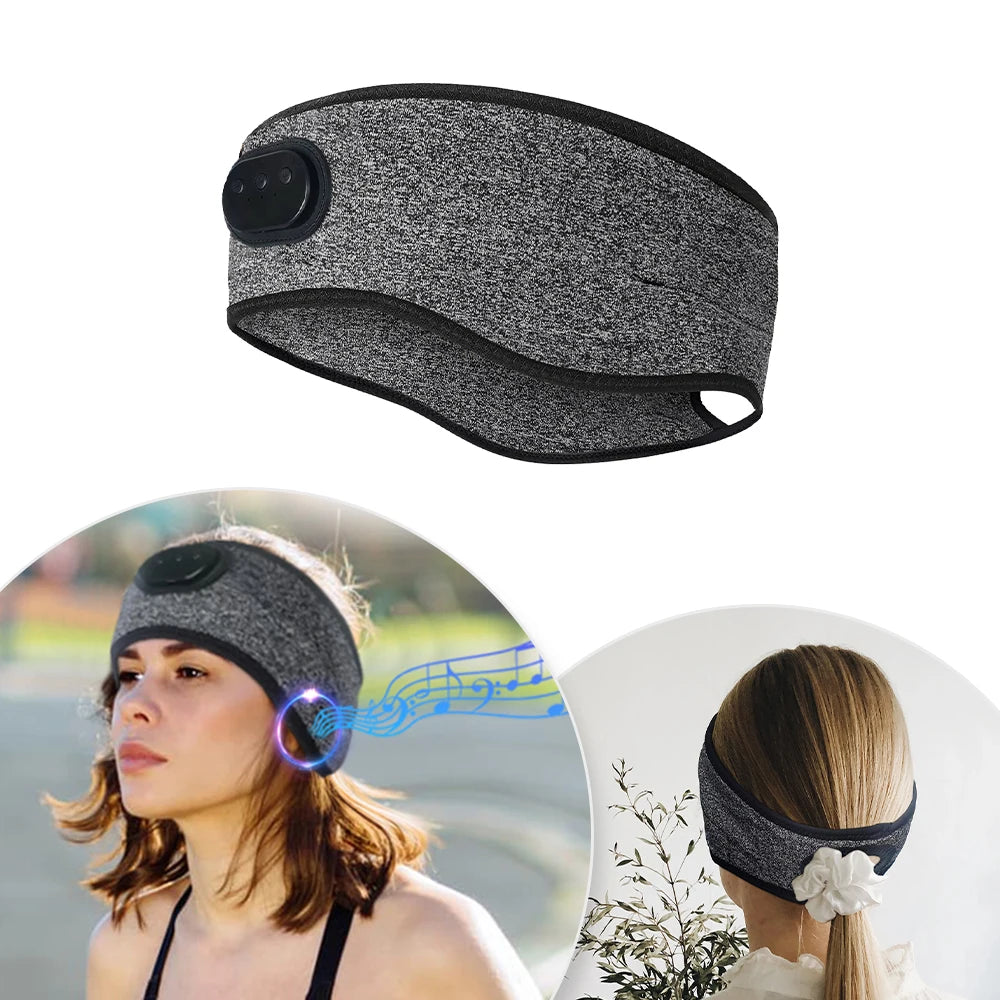 Bluetooth Sleep Headband Headphones – Soft Wireless Audio Band for Side Sleepers