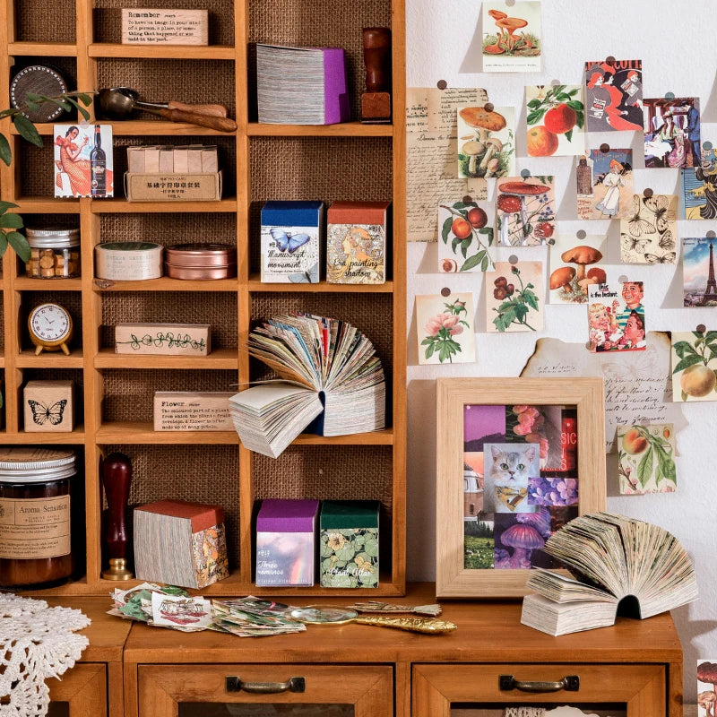 400-Piece Vintage Scrapbooking & Junk Journal Craft Set