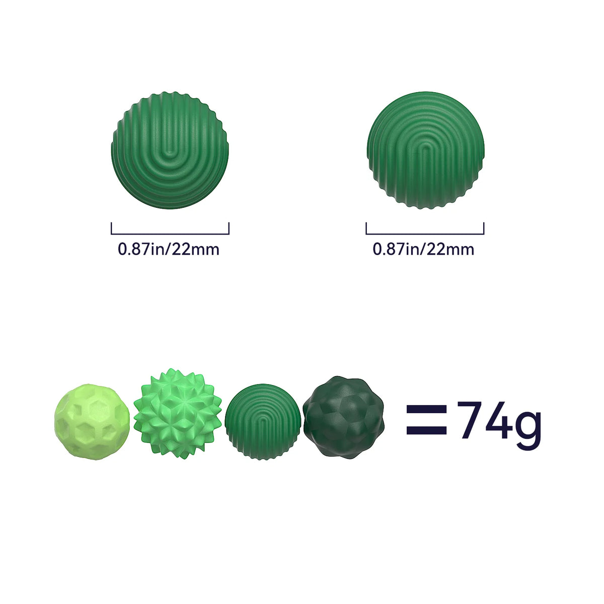 Magnetic Sensory Massage Ball Set – Soft Silicone Touch & Relaxation Balls