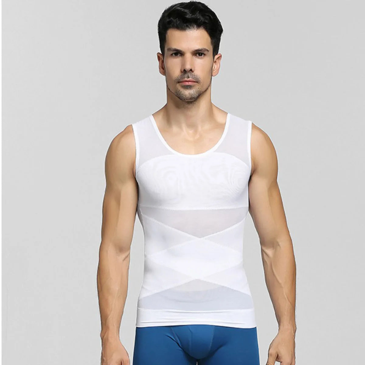 Men’s Compression Shapewear Shirt – Supportive Workout & Everyday Undershirt