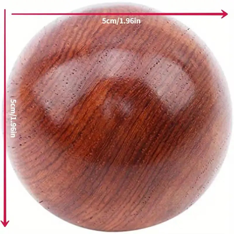 Wooden Rolling Massage Ball Set – Hand Exercise & Relaxation Balls