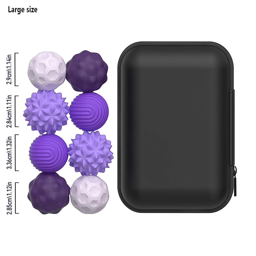 Magnetic Sensory Massage Ball Set – Soft Silicone Touch & Relaxation Balls