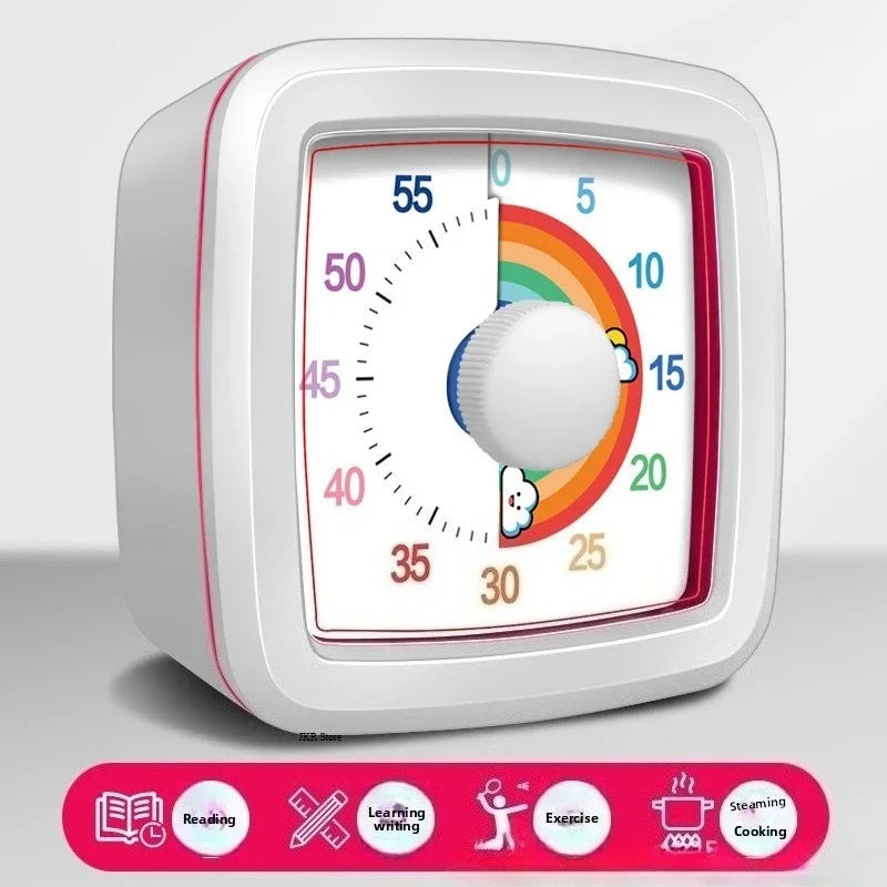 School Visual Timer for Children with Night Light, Digital Stopwatch, Pomodoro Timer for Kitchen and Home Use
