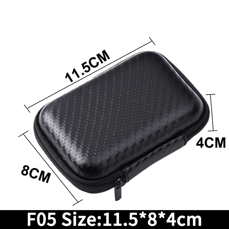Portable Tech Organizer Pouch – Zipper Cable & Electronics Storage Case