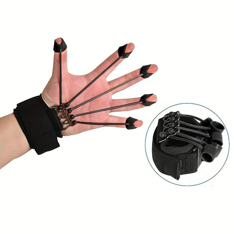 Finger Extensor Exerciser – Adjustable Silicone Hand Strength Trainer