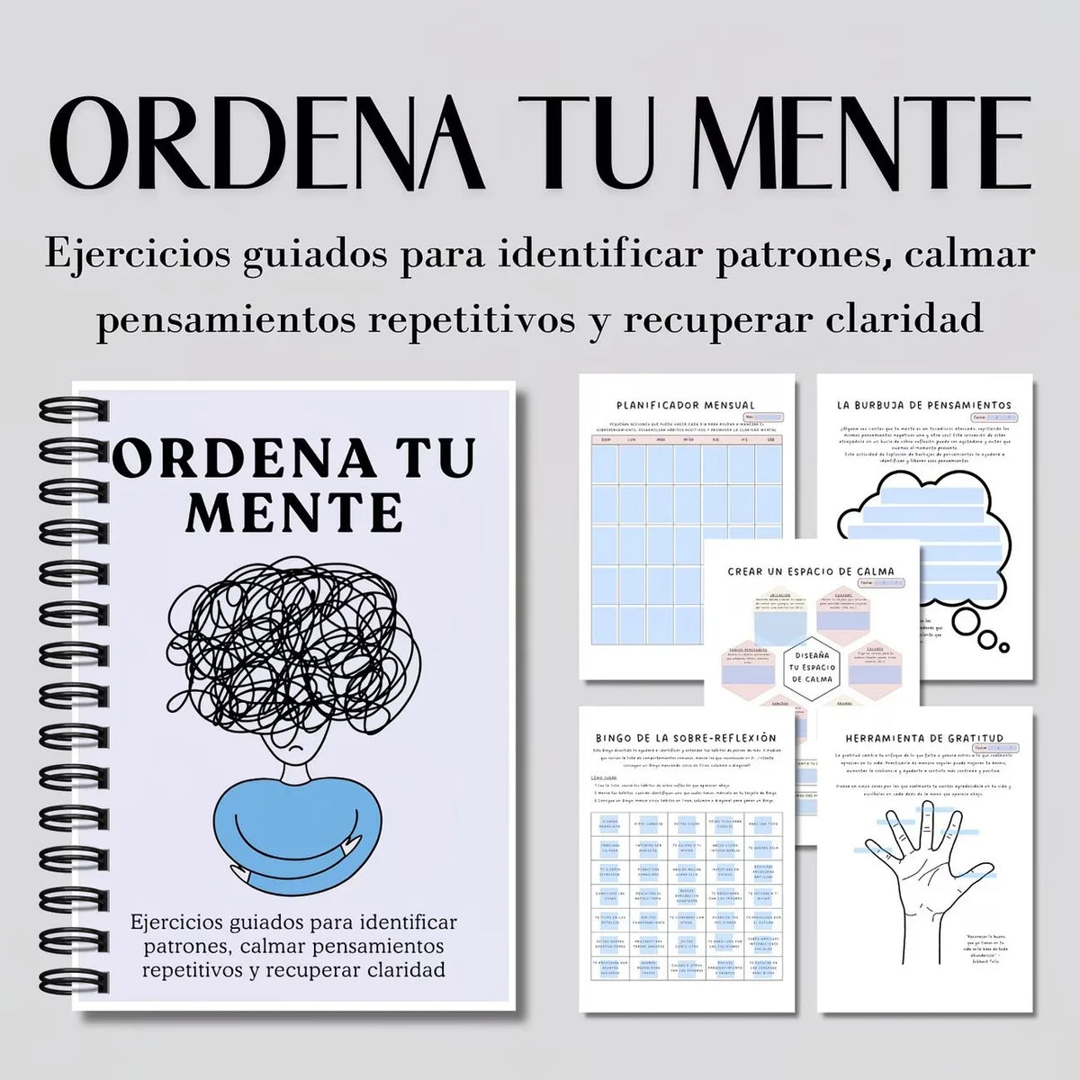 Ordena Tu Mente – Spanish Guided Reflection & Mindfulness Journal