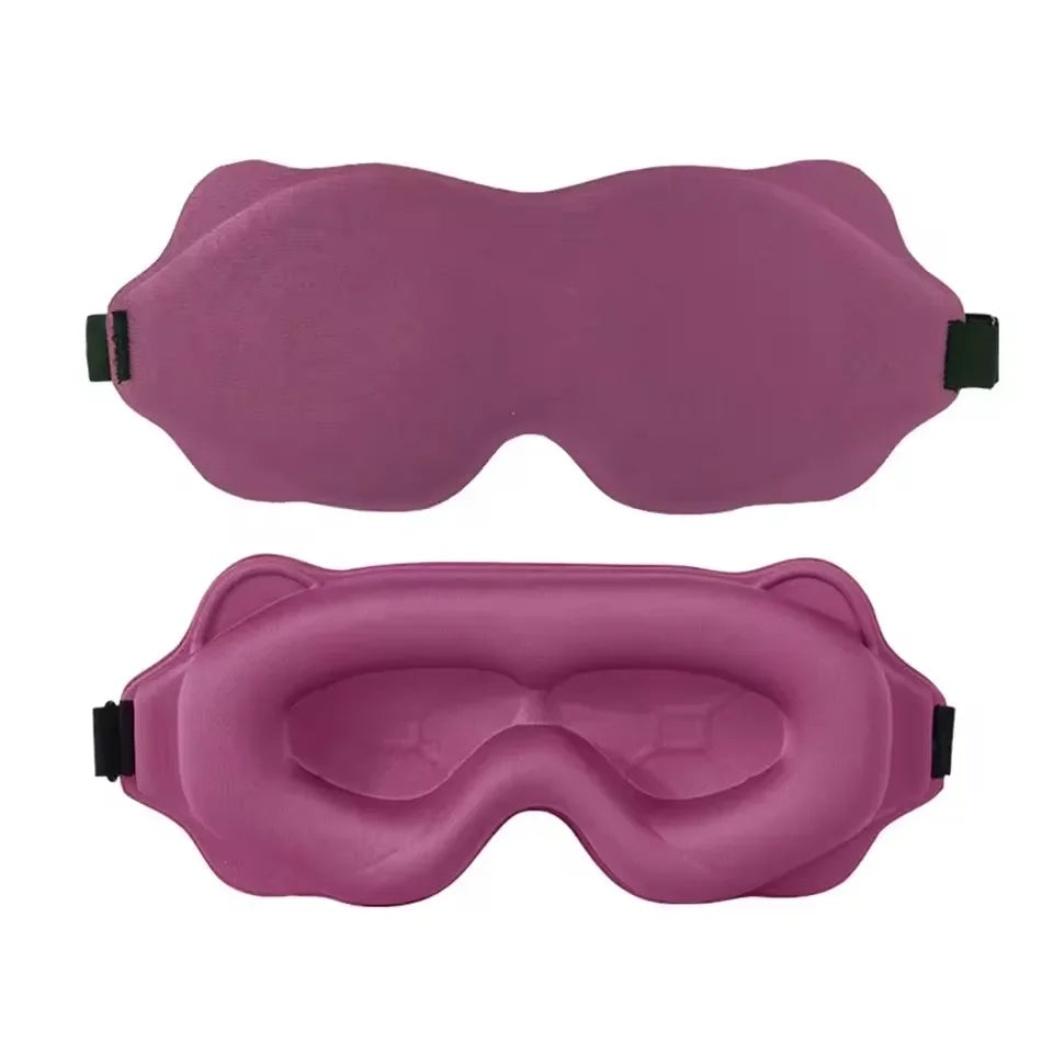 3D Contoured Blackout Sleep Mask – Light-Blocking Eye Mask for Comfortable Rest