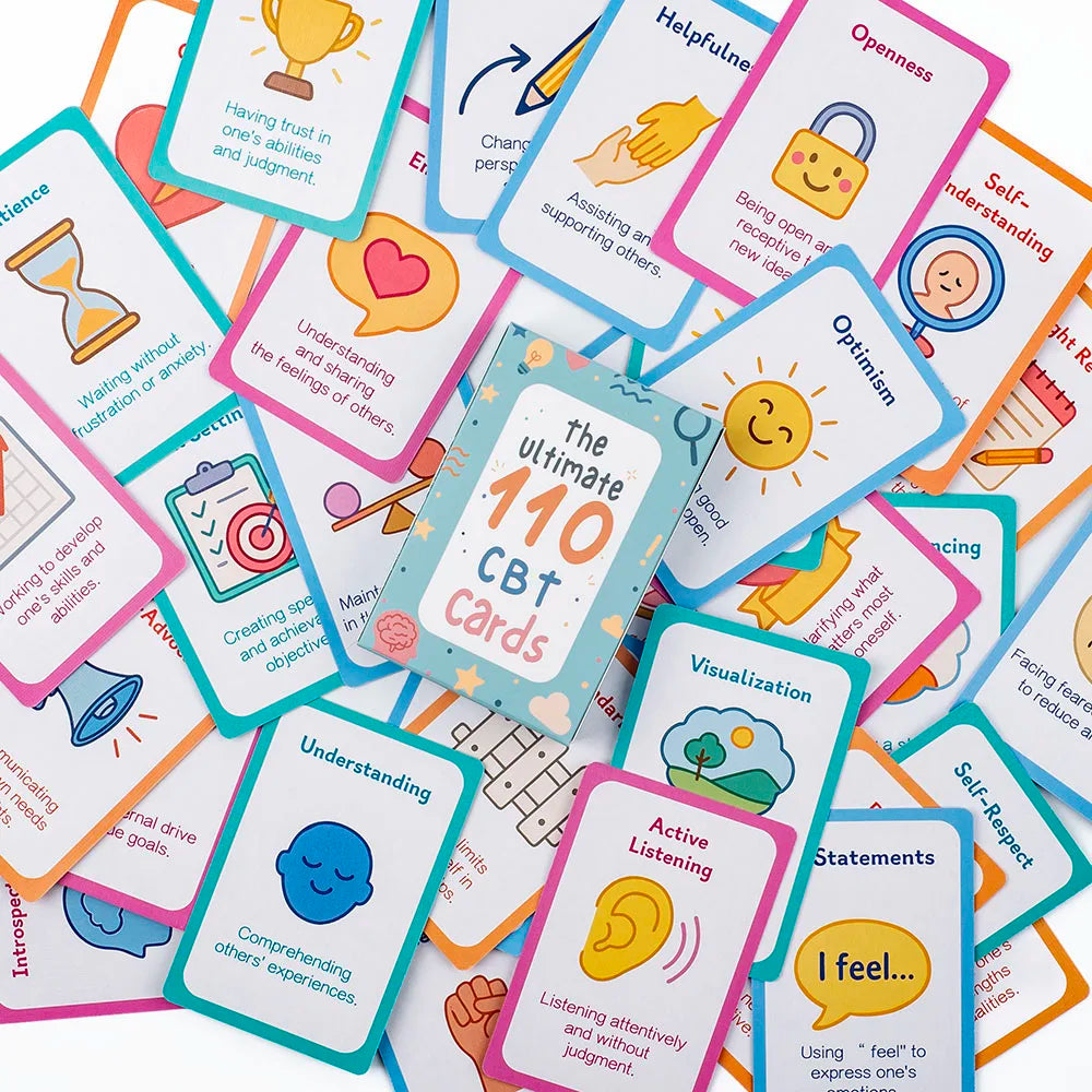 110-Piece Mindfulness & Emotional Wellness Card Set