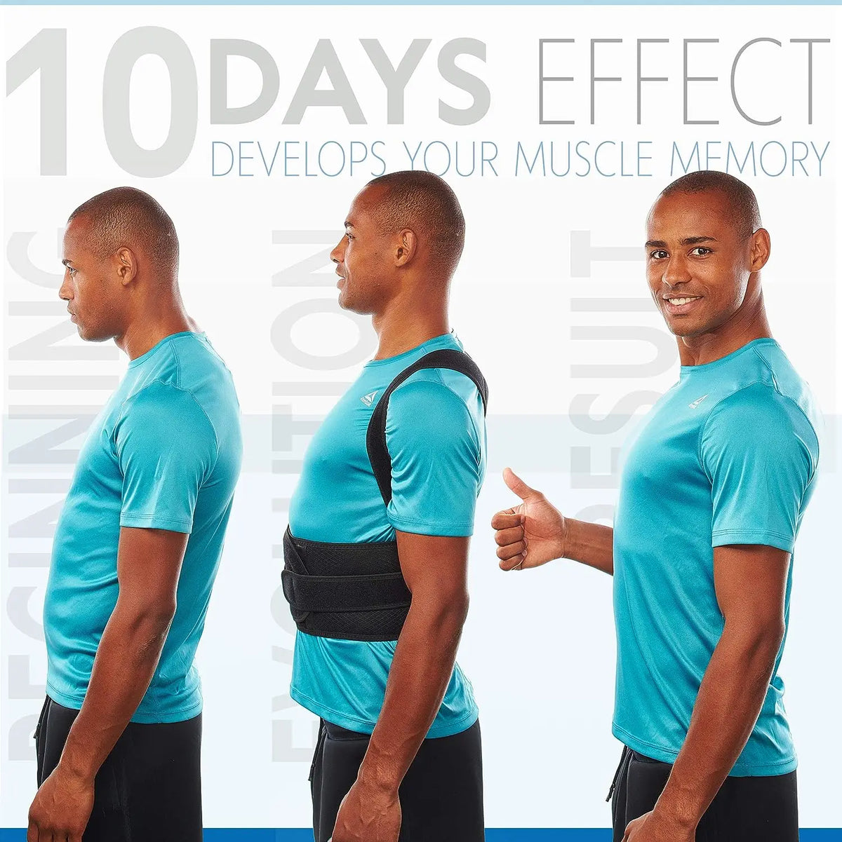 Adjustable Full Back Support Brace – Shoulder & Posture Support for Men & Women