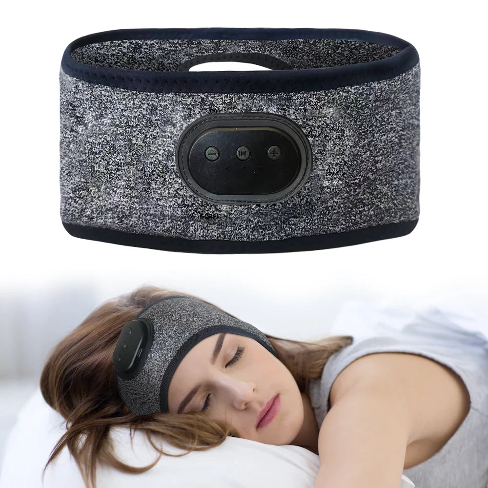 Bluetooth Sleep Headband Headphones – Soft Wireless Audio Band for Side Sleepers